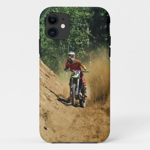 Motocross Dirt_Bike Champion Race iPhone 11 Case