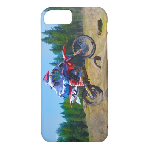 Motocross Dirt_Bike Champion Racer 2 iPhone 87 Case