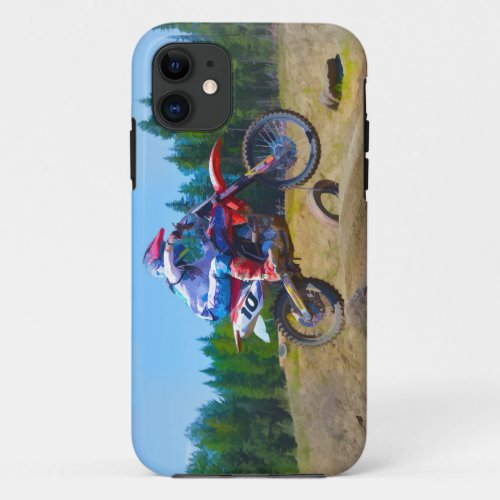 Motocross Dirt_Bike Champion Racer 2 iPhone 11 Case