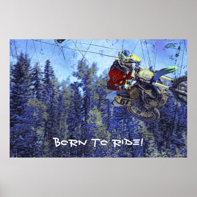 Motocross Dirt-Bike Championship Race Poster (Front)