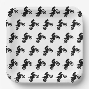 Motocross Dirt Bike Paper Plates