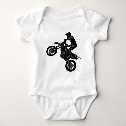 Motocross Dirt_Bike Rider Baby Bodysuit