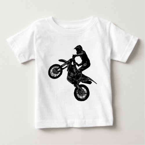 Motocross Dirt_Bike Rider Baby T_Shirt