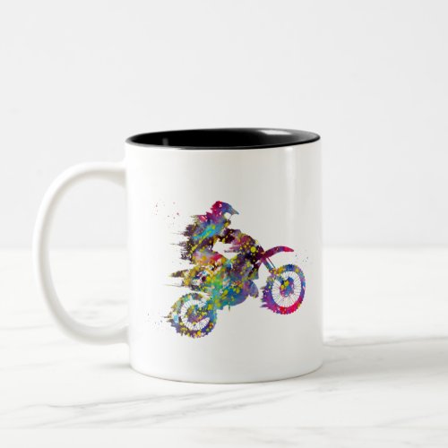 Motocross Dirt Bike Two_Tone Coffee Mug