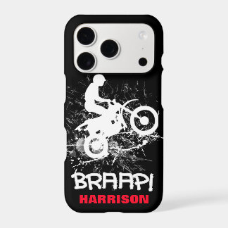 Motocross Dirt Bikers Mud Splatter Braap iPhone 17 Pro Case