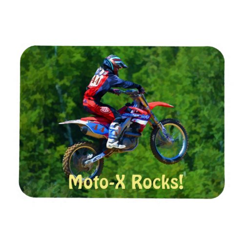 Motocross Dirt_Racer Sports Art Magnet