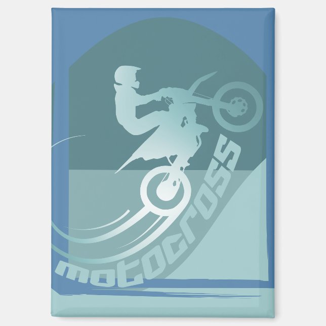 Motocross dirtbike moto-x accessory  magnet (Front)