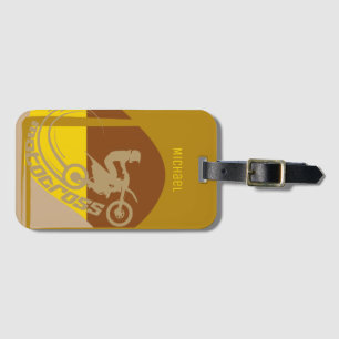 Motocross dirtbike moto-x mx luggage tag