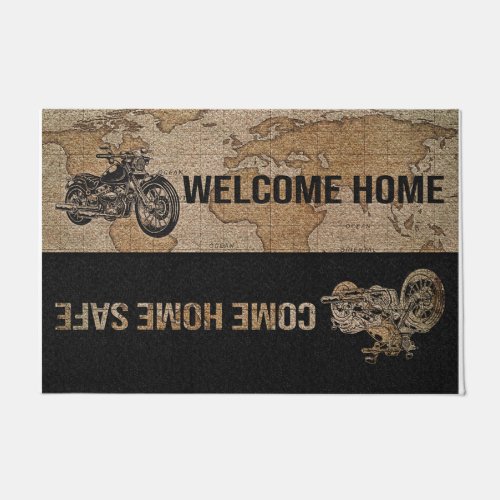 Motocross Doormat Come Home Safe Welcome Home Doormat