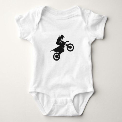 Motocross driver _ Choose background color Baby Bodysuit