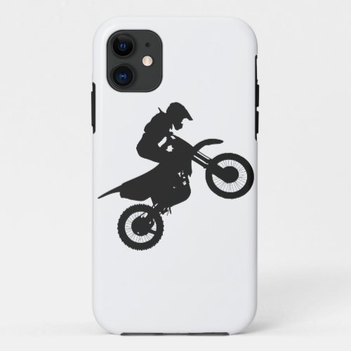 Motocross driver _ Choose background color iPhone 11 Case
