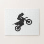 Motocross driver - Choose background color Jigsaw Puzzle