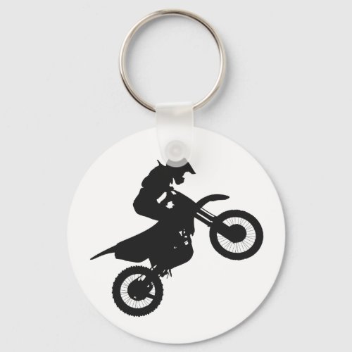 Motocross driver _ Choose background color Keychain