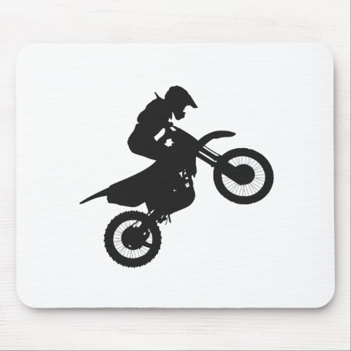Motocross driver _ Choose background color Mouse Pad