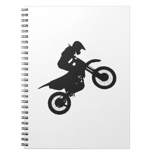 Motocross driver _ Choose background color Notebook
