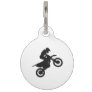 Motocross driver - Choose background color Pet ID Tag