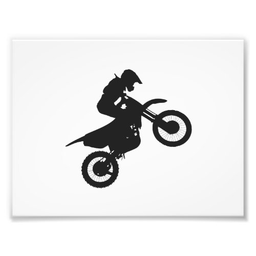 Motocross driver _ Choose background color Photo Print