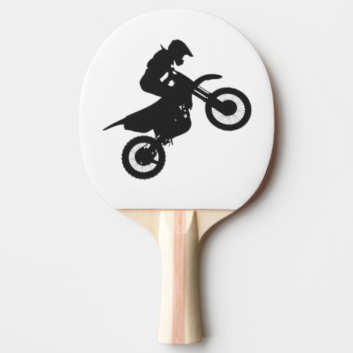Motocross driver _ Choose background color Ping Pong Paddle