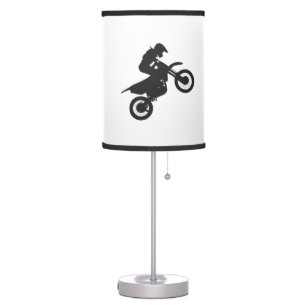 Motocross driver - Choose background color Table Lamp