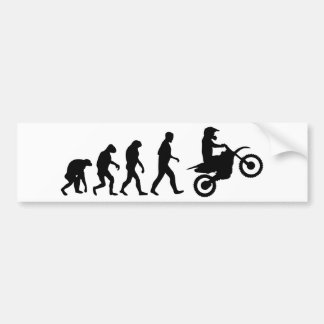 motocross evolution bumper sticker
