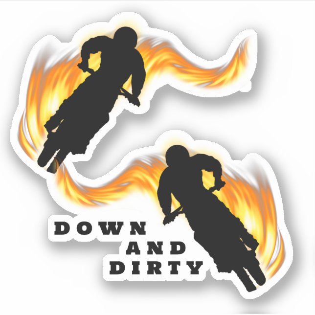 Motocross Extreme Biking Sticker (Front)