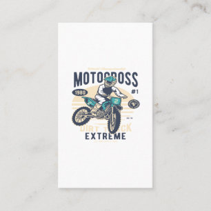 Motocross Extreme Dirt Track Business Card