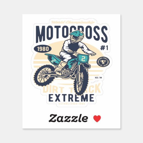 Motocross Extreme Dirt Track Sticker