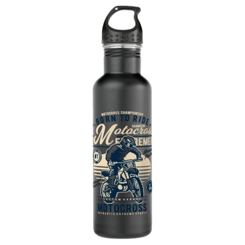 Motocross Extreme Stainless Steel Water Bottle