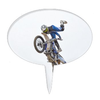 Motocross Extreme Tricks Cake Topper by ExtremeMotocross at Zazzle