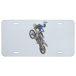 Motocross Extreme Tricks License Plate at Zazzle