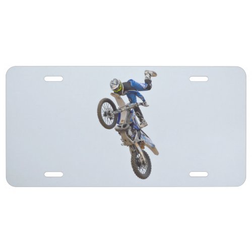 Motocross Extreme Tricks License Plate