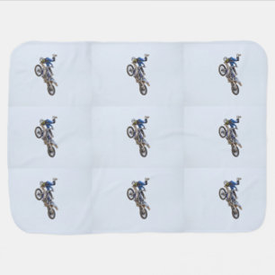 Motocross Extreme Tricks Swaddle Blanket