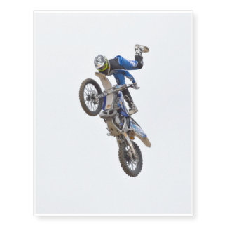 Motocross Extreme Tricks Temporary Tattoos