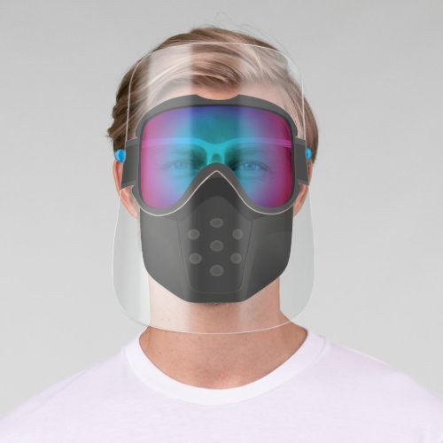Motocross Face Mask Biker Goggles Face Shield