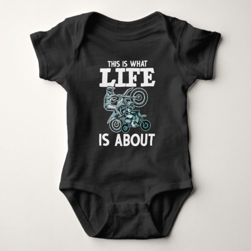 Motocross Family Father Son Dirt Bike Baby Bodysuit