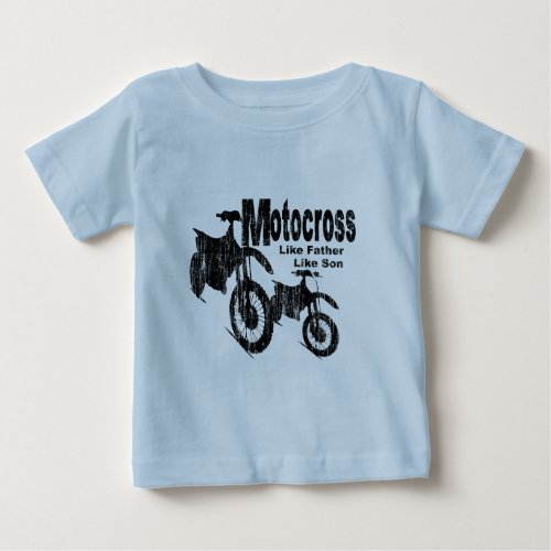 Motocross FatherSon Baby T_Shirt