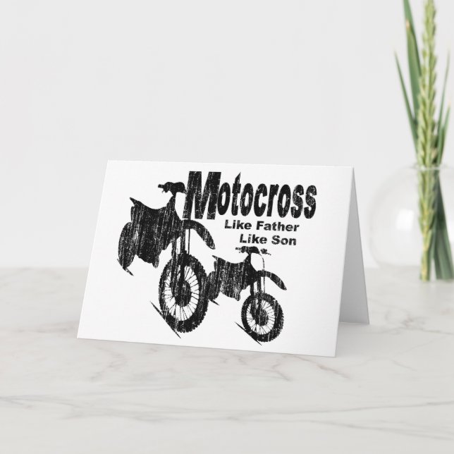 Motocross Father/Son Card (Front)