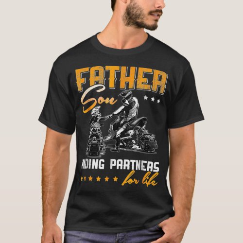 Motocross Father Son Riding Partner For Life  T_Shirt