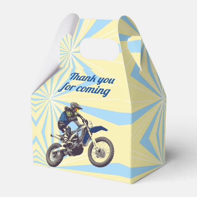 Motocross Favor Boxes (Front Side)