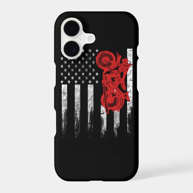 Motocross Flag Iphone Case (Back)