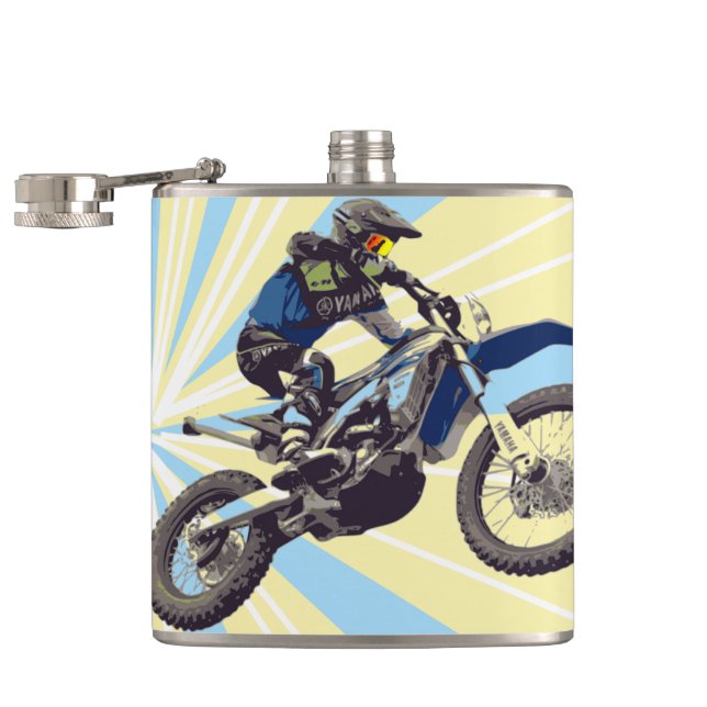 Motocross Flask (Opened)