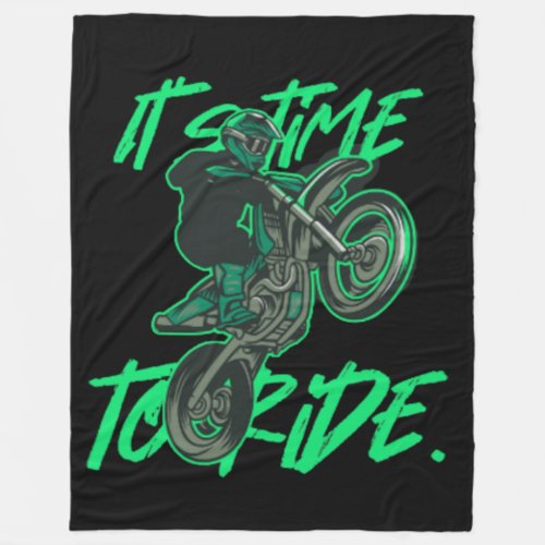 Motocross Fleece Blanket