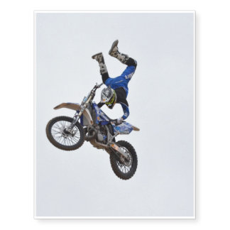 Motocross Flying High Temporary Tattoos