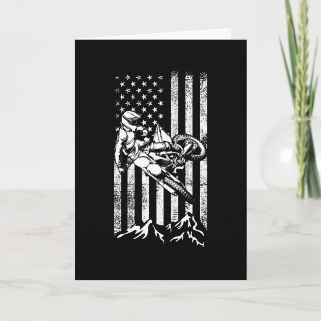 Motocross Gift Dirt Bike Card (Front)