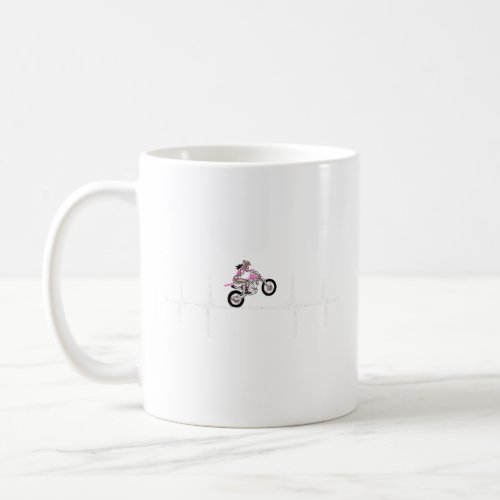 Motocross Girl Heartbeat Love Pulse  Coffee Mug