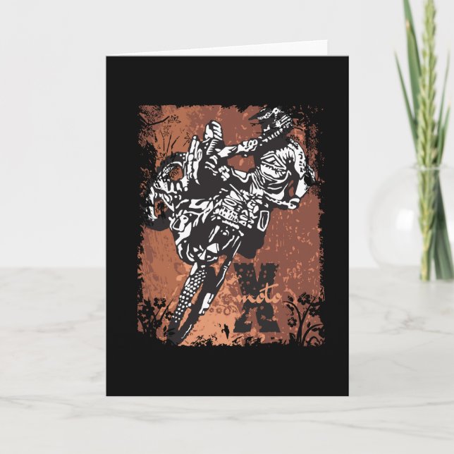 Motocross Grunge Card (Front)