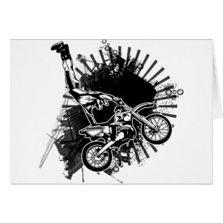 Motocross Grunge Jump Cards