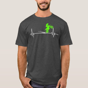 Motocross Heartbeat Enduro Bike Motorcycle Dirt T-Shirt