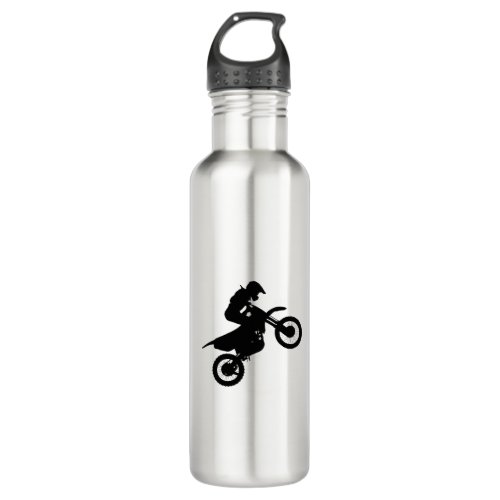 Motocross High Wheelie Stainless Steel Water Bottle