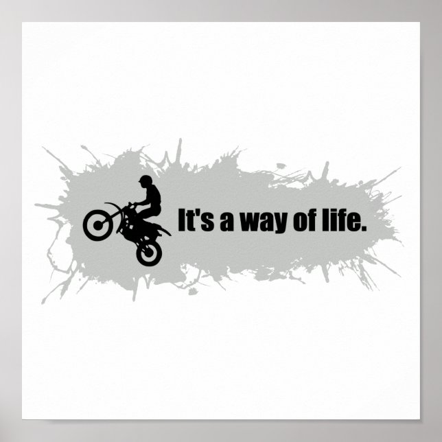 Motocross is a Way of Life Poster (Front)